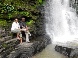 Pose at akaah falls